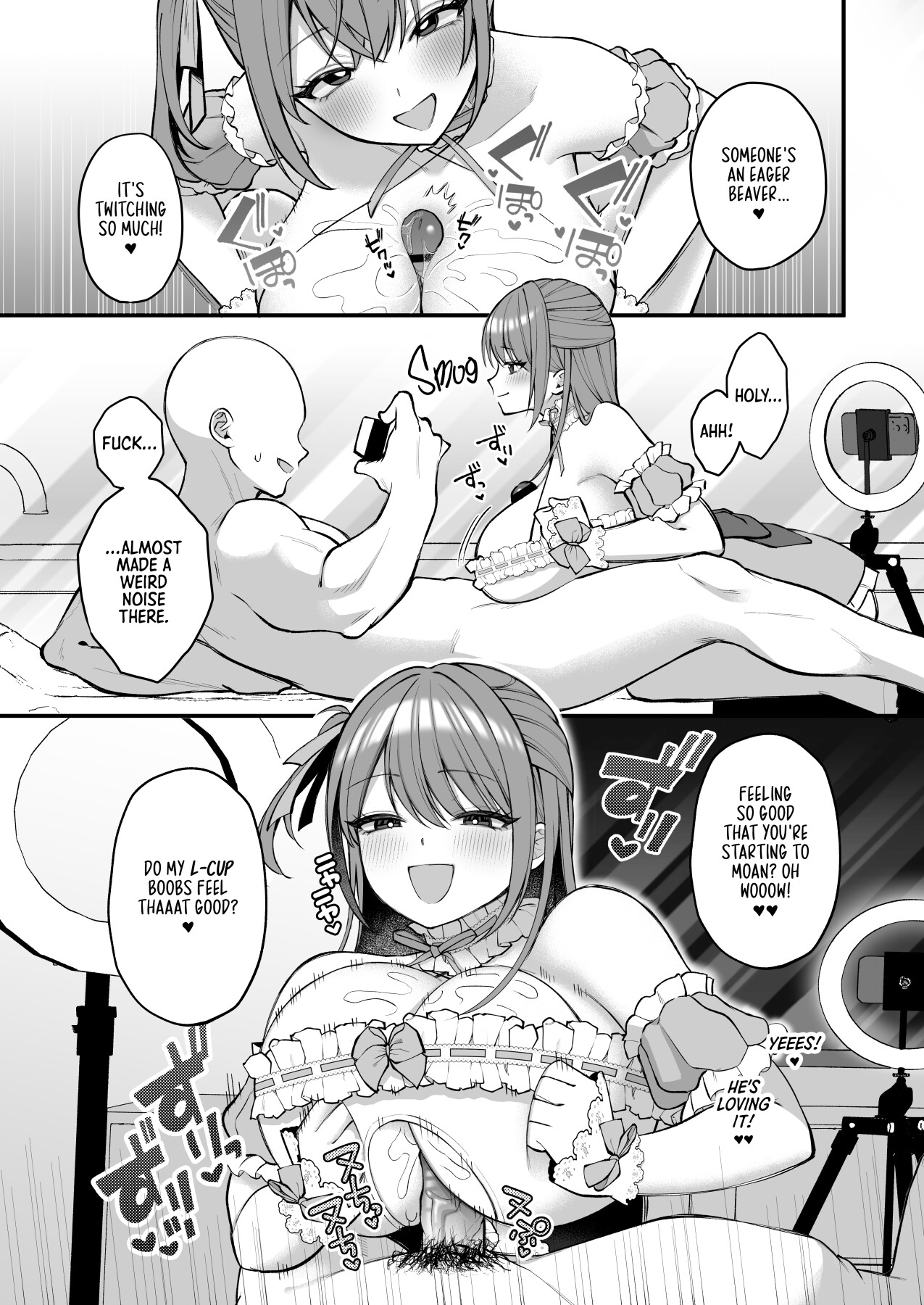 Hentai Manga Comic-An L-Cup College Chick's Porn Escapade with a Behemoth - Paizuri Time-Read-26